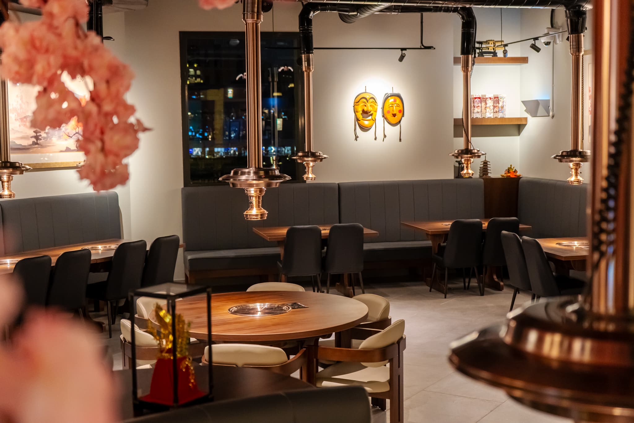 The Yee Hwa dining room with tables set for guests